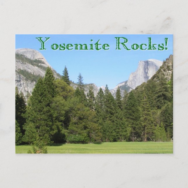 Cartão Postal Yosemite Rocks! (Frente)