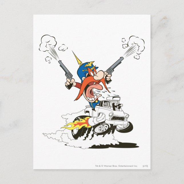 Cartão Postal Yosemite Sam Road Rage (Frente)