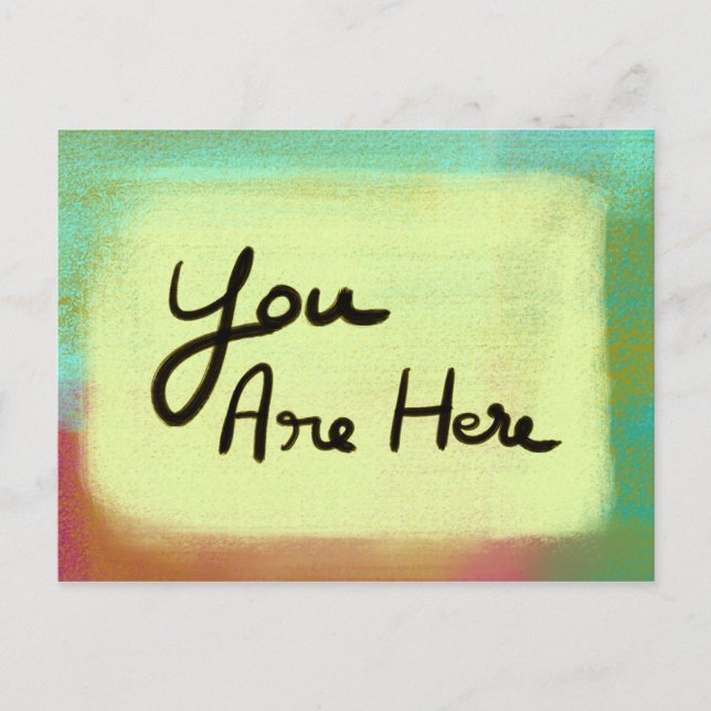 Cartão Postal You Are Here - Light Yellow (Frente)