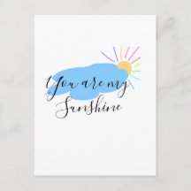 you are my sunshine yellow orange sun rays clouds