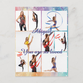 Cartão Postal You Are So Loved 9 Picture Photo Collage & Name