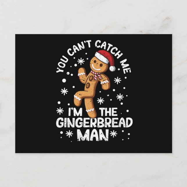 Cartão Postal You can not catch me, I am the gingerbread (Frente)