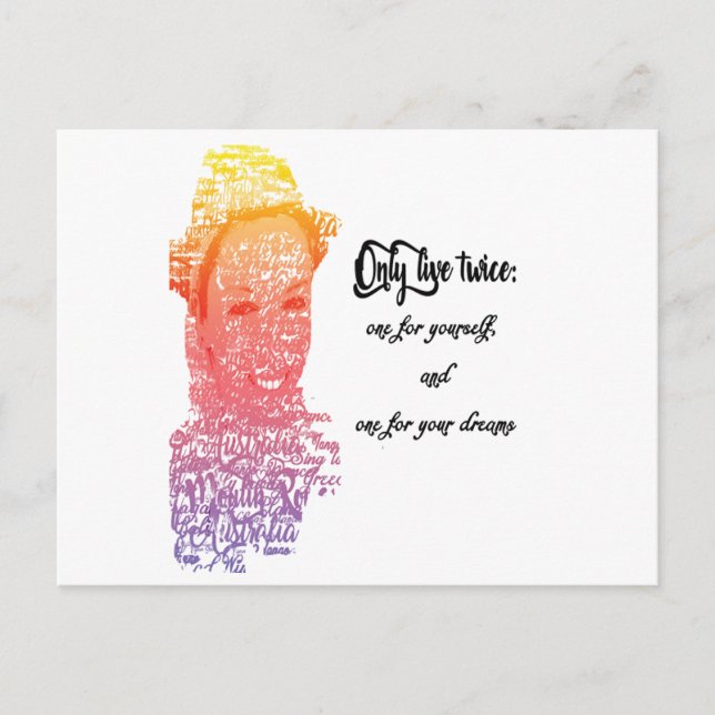 Cartão Postal You only live twice postcard (Frente)