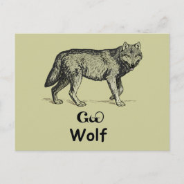 Cartão Postal Young Cherokee Wolf