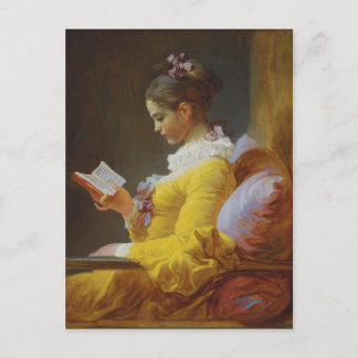 Cartão Postal Young Girl Reading - Jean Honoré Fragonard