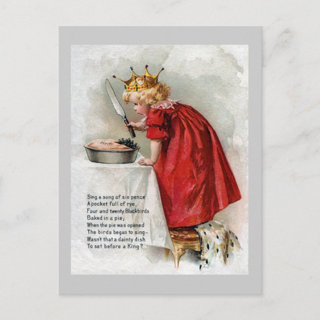 Cartão Postal Young King encontra Blackbird na Pie (Frente)