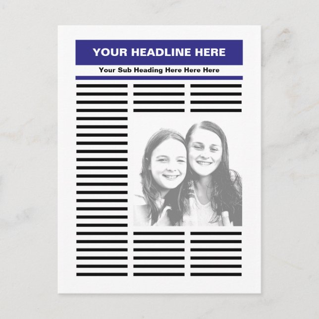 Cartão Postal Your Newspaper (Frente)