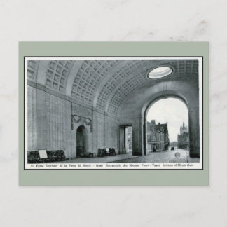 Cartão Postal Ypres Menin Gate Memorial do Interior Britânico