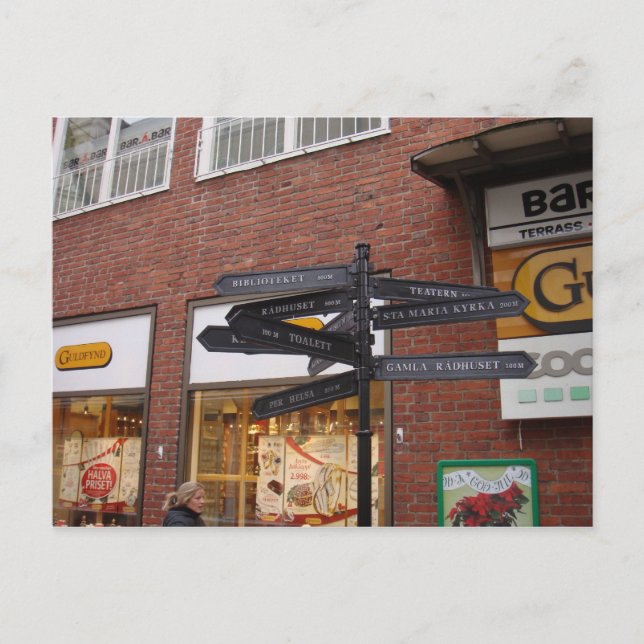 Cartão Postal Ystad Suecia (Frente)