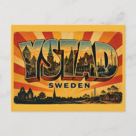 Cartão Postal Ystad Suécia Cidade de Wallander