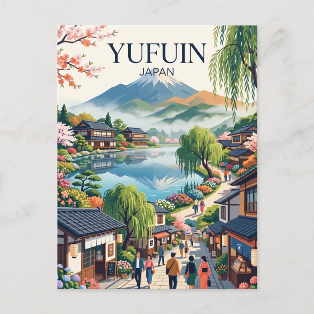 Cartão Postal Yufuin Japão (Frente)
