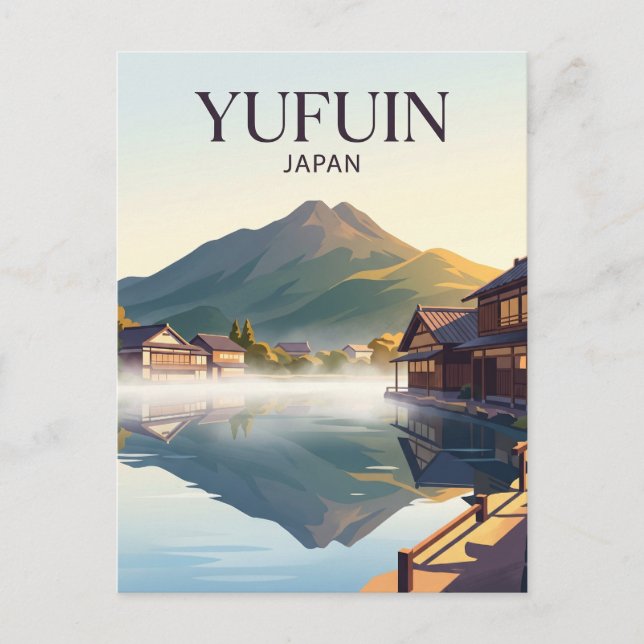Cartão Postal Yufuin Onsen Japão (Frente)