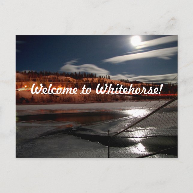 Cartão Postal Yukon River Moon (Frente)