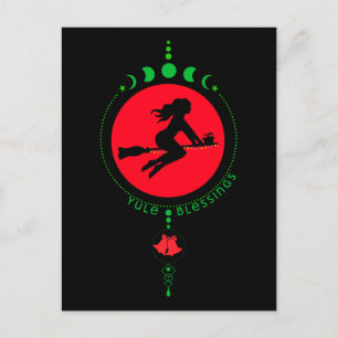 Cartão Postal Yule Bênção, lua bruxa