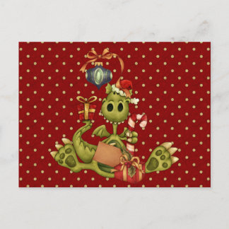 Cartão Postal Yule Dragon
