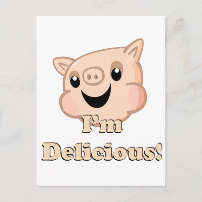 Cartão Postal Yummy Bacon (Frente)