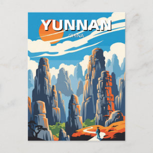 Cartão Postal Yunnan Stone Forest China