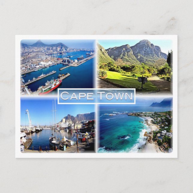 Cartão Postal ZA Cape Town - Port of Cape Town - Clifton - (Frente)