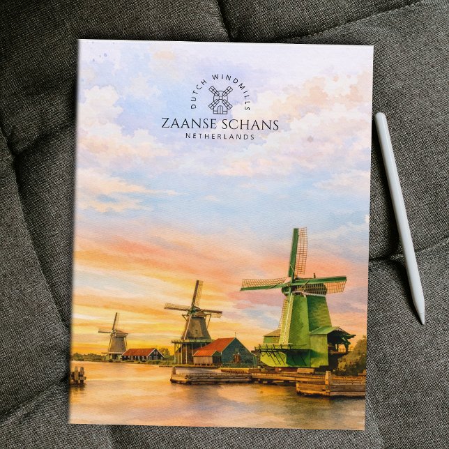 Cartão Postal Zaanse Schans Holanda Moinhos de Vento | Viagem (Zaanse Schans Netherlands Windmills | Travel Postcard)