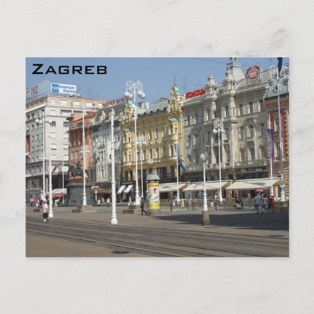 Cartão Postal Zagreb (Frente)