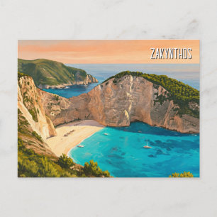 Cartão Postal Zakynthos Grécia
