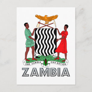 Cartão Postal Zambian Emblem