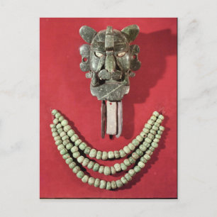 Cartão Postal Zapotec retrata a forma de máscara que representa