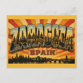Cartão Postal Zaragoza Espanha Basílica del Pilar