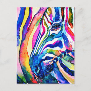 Cartão Postal Zebra