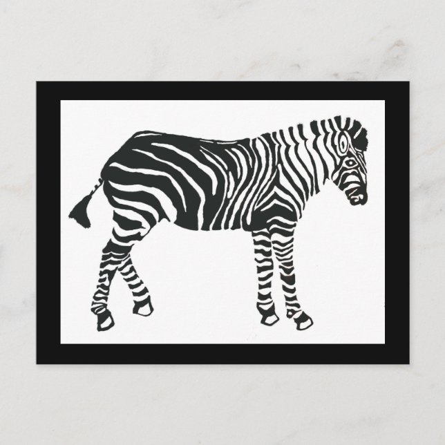 Cartão postal Zebra (Frente)