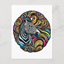 Cartão Postal Zebra 1