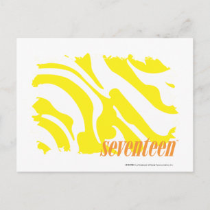 Cartão Postal Zebra Amarelo 2