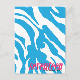 Cartão Postal Zebra Aqua
