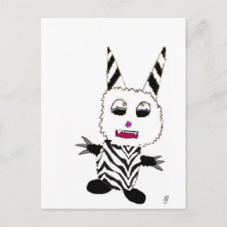 Cartão Postal Zebra Gremlin