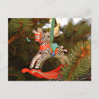 Cartão Postal Zebra Rocking Horse