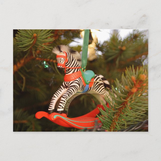 Cartão Postal Zebra Rocking Horse (Frente)