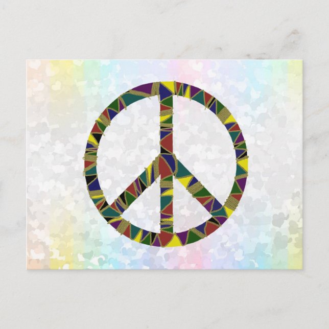 Cartão Postal Zeichen für Frieden (Frente)