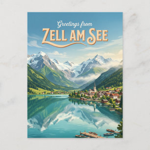 Cartão Postal Zell am See Áustria