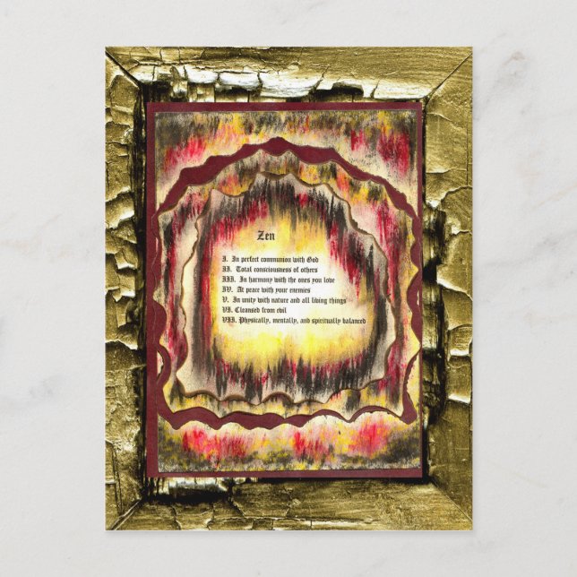 Cartão Postal Zen (Frente)