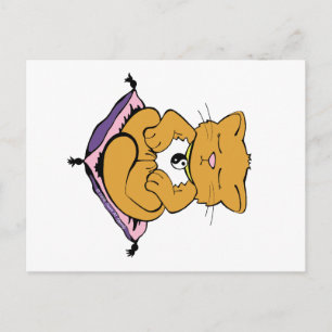 Cartão Postal Zen Cat