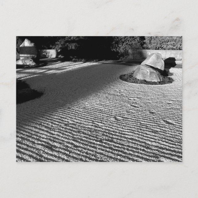 Cartão Postal Zen Rock Garden (Frente)