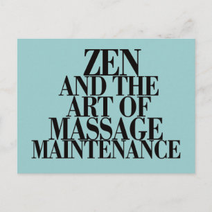 Cartão Postal ZEN & The Art of MASSAGE