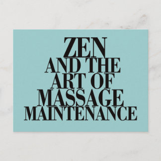 Cartão Postal ZEN & The Art of MASSAGE