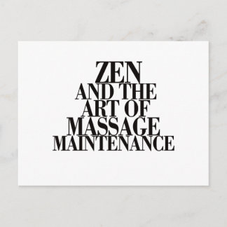 Cartão Postal ZEN & The Art of MASSAGE