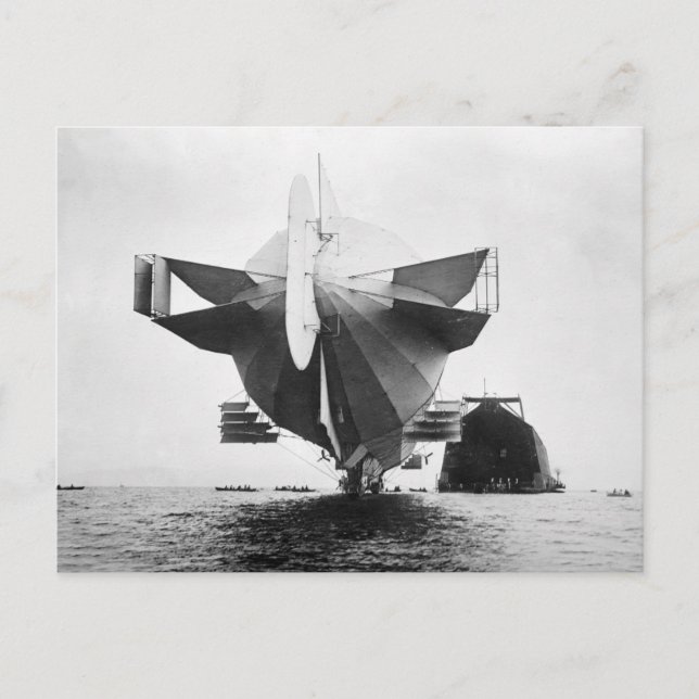 Cartão Postal Zeppelin Airship, 1908 (Frente)