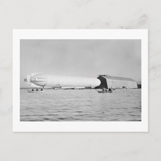 Cartão Postal Zeppelin Garage, 1908 (Frente)