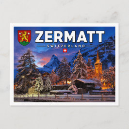 Cartão Postal Zermatt - Matterhorn - Suíça