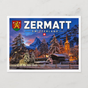 Cartão Postal Zermatt - Matterhorn - Suíça