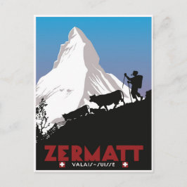 Cartão Postal Zermatt,Valais,Suisse,