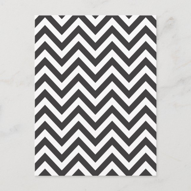 Cartão Postal Zig Zag - Padrão striptep Zazzle Modelo Fundo (Frente)